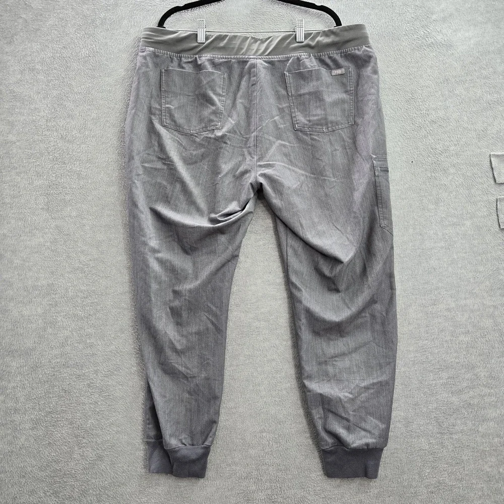 FIGS Women Scrub Pants XXL Gray  Zamora Jogger Drawstring 28